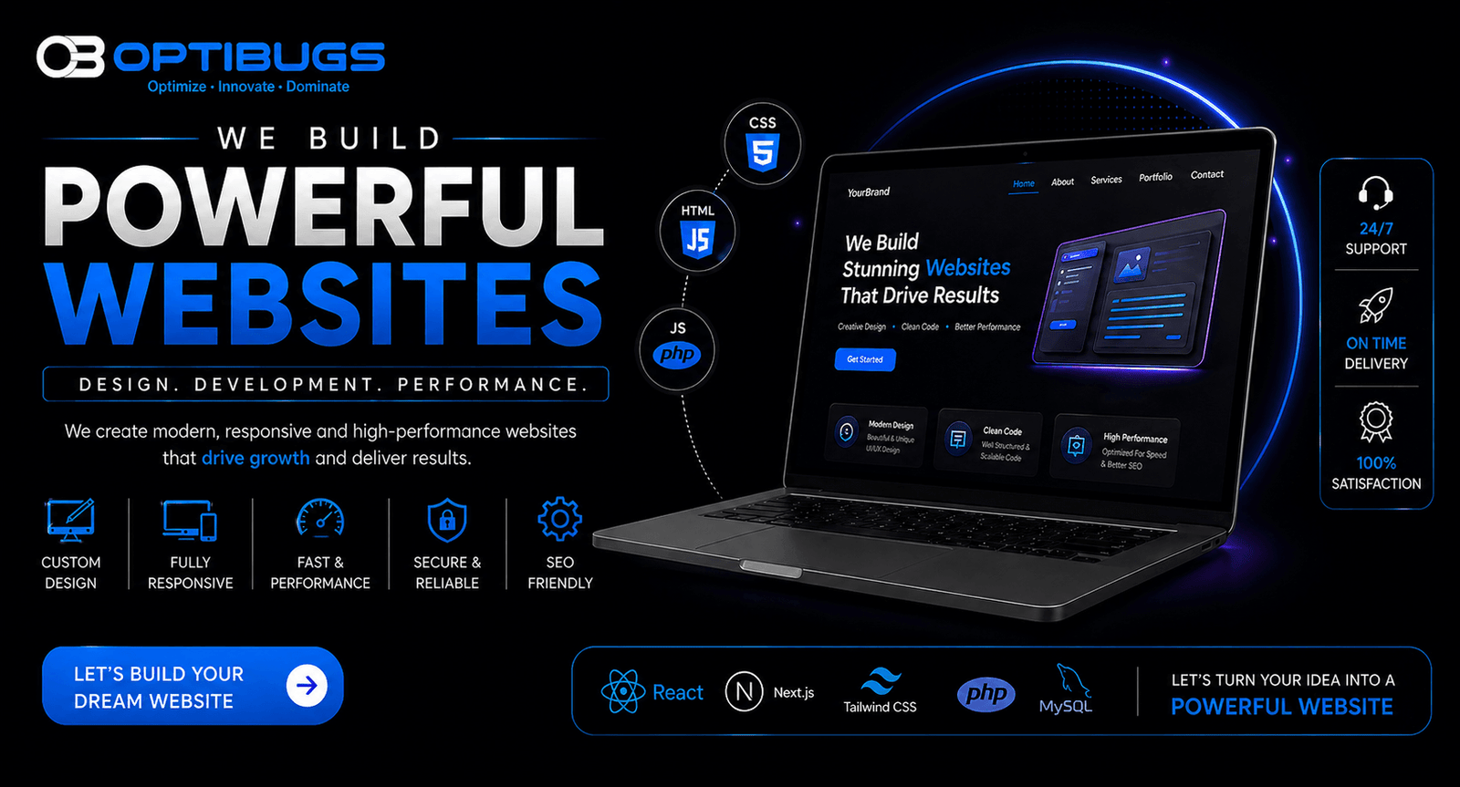 web development banner